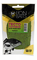 Тесто готовое для рыбалки в пакете LION BAITS Укроп 50гр