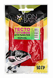 Тесто готовое для рыбалки в пакете LION BAITS Карась 50гр