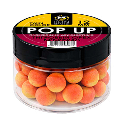 Бойлы плавающие Pop-Up двухцветные LION BAITS Тигровый орех-Кукуруза 12мм