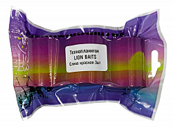 Флюро технопланктон LION BAITS Слива 3шт красный