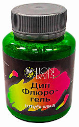 Дип Флюро-гель LION BAITS Клубника 130мл