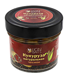Кукуруза натуральная LION BAITS Чеснок 110мл