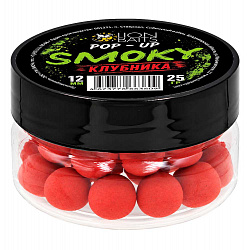 Бойлы плавающие Pop-Up Smoky LION BAITS Клубника 12мм 25гр