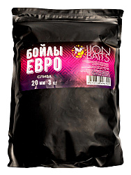 Бойлы тонущие LION BAITS серии ЕВРО Слива королевская 20мм 3кг