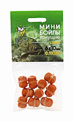 Мини бойлы Флюро тонущие на резинке LION BAITS Слива 6х10мм