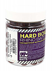 Насадочные вареные бойлы Хард RHINO BAITS Монстр Рино блэк 14мм 150гр