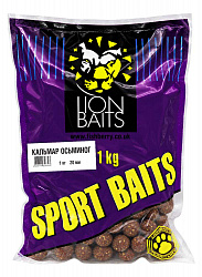 Бойлы тонущие LION BAITS серии СПОРТ Кальмар и осьминог 20мм 1кг