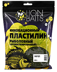 Инновационный пластилин рыболовный ароматизированный LION BAITS Укроп 600гр