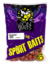 Бойлы тонущие LION BAITS серии СПОРТ Мандарин 20мм 1кг