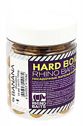 Насадочные вареные бойлы Хард RHINO BAITS Банан 14мм 150гр