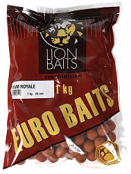Бойлы тонущие LION BAITS серии ЕВРО Слива королевская 20мм 1кг