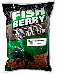Пеллетс быстрорастворимый FISHBERRY клубничный 8мм 1кг