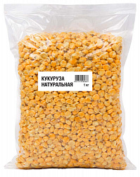 Кукуруза консервированная насадочно-прикормочная LION BAITS в вакууме 1кг