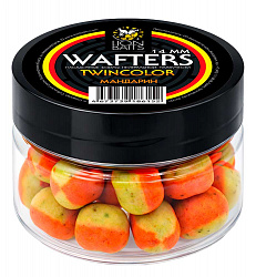 Бойлы нейтральной плавучести Wafters двухцветные LION BAITS Мандарин 14мм