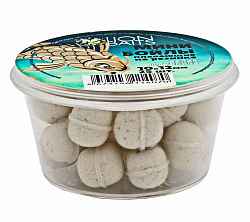 Мини бойлы плавающие на резинке LION BAITS Белая клубника 10х12мм 25шт