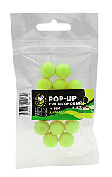 Силиконовый Pop-Up LION BAITS Ананас 14мм 15шт в зип-пакете