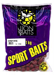 Бойлы тонущие LION BAITS серии СПОРТ Супер краб 20мм 1кг