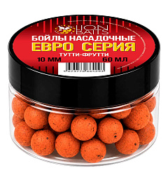 Бойлы насадочные LION BAITS серии ЕВРО Тутти-Фрутти 10мм 60мл