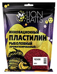 Инновационный пластилин рыболовный ароматизированный LION BAITS Чеснок 600гр