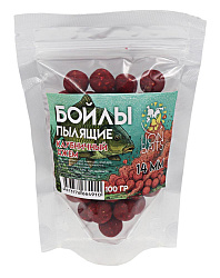 Бойлы пылящие насадочные LION BAITS Клубничный джем 14мм 100гр