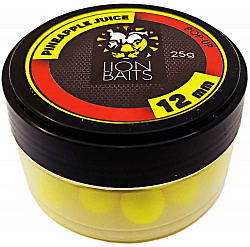 Бойлы плавающие Pop-Up LION BAITS Ананасовый сок 12мм 25гр