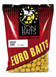 Бойлы тонущие LION BAITS серии ЕВРО Ананас 20мм 1кг