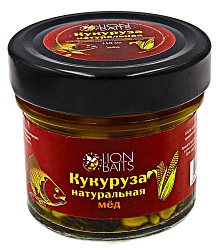 Кукуруза натуральная LION BAITS Мед 110мл