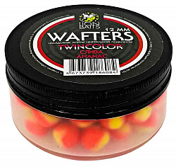 Бойлы нейтральной плавучести Wafters twincolor LION BAITS Слива - Ананас 12мм