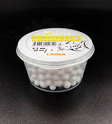 Пенопласт рыболовный белый LION BAITS Слива 4-7мм 50мл